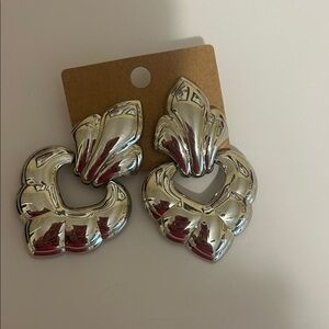 Napier Silver Statement Earrings
